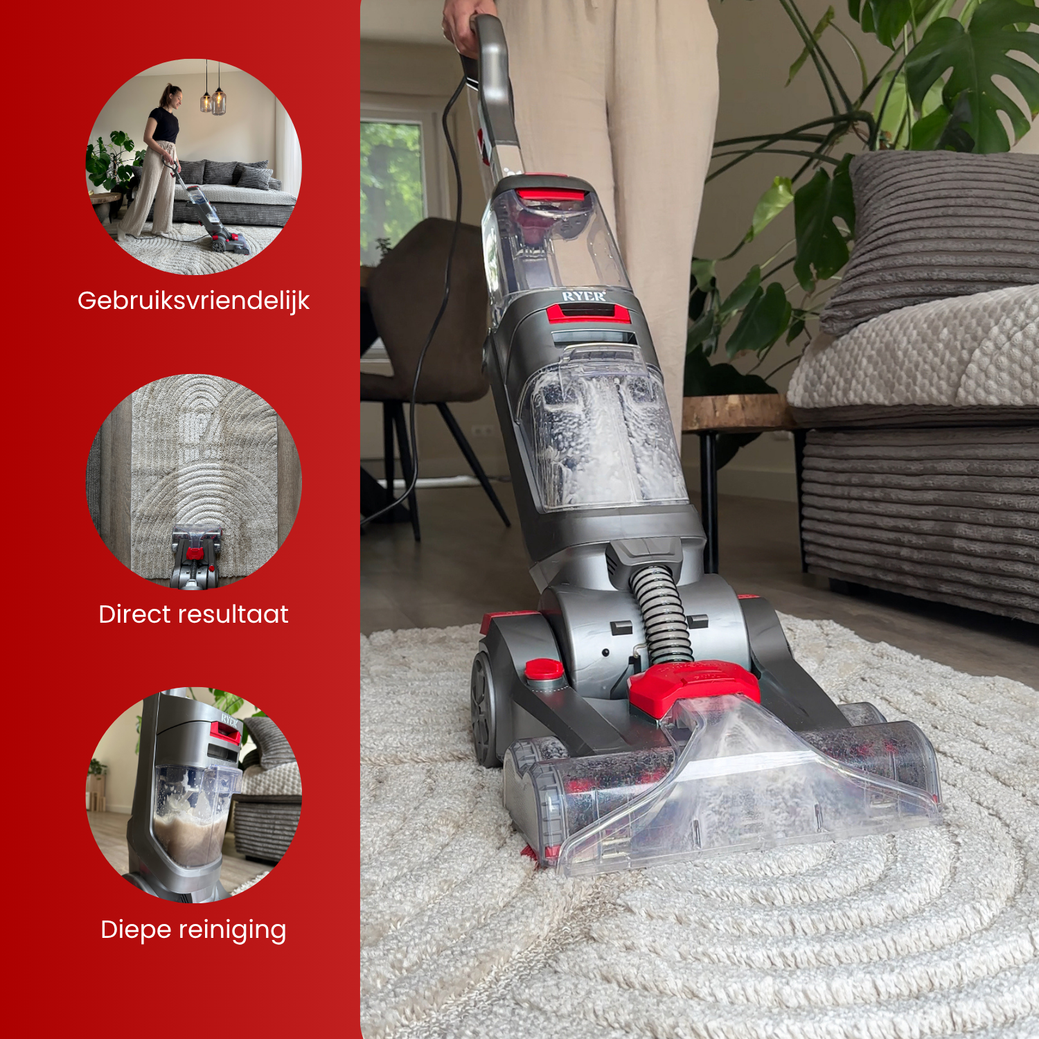 RYER Tapijtreiniger Revive PRO