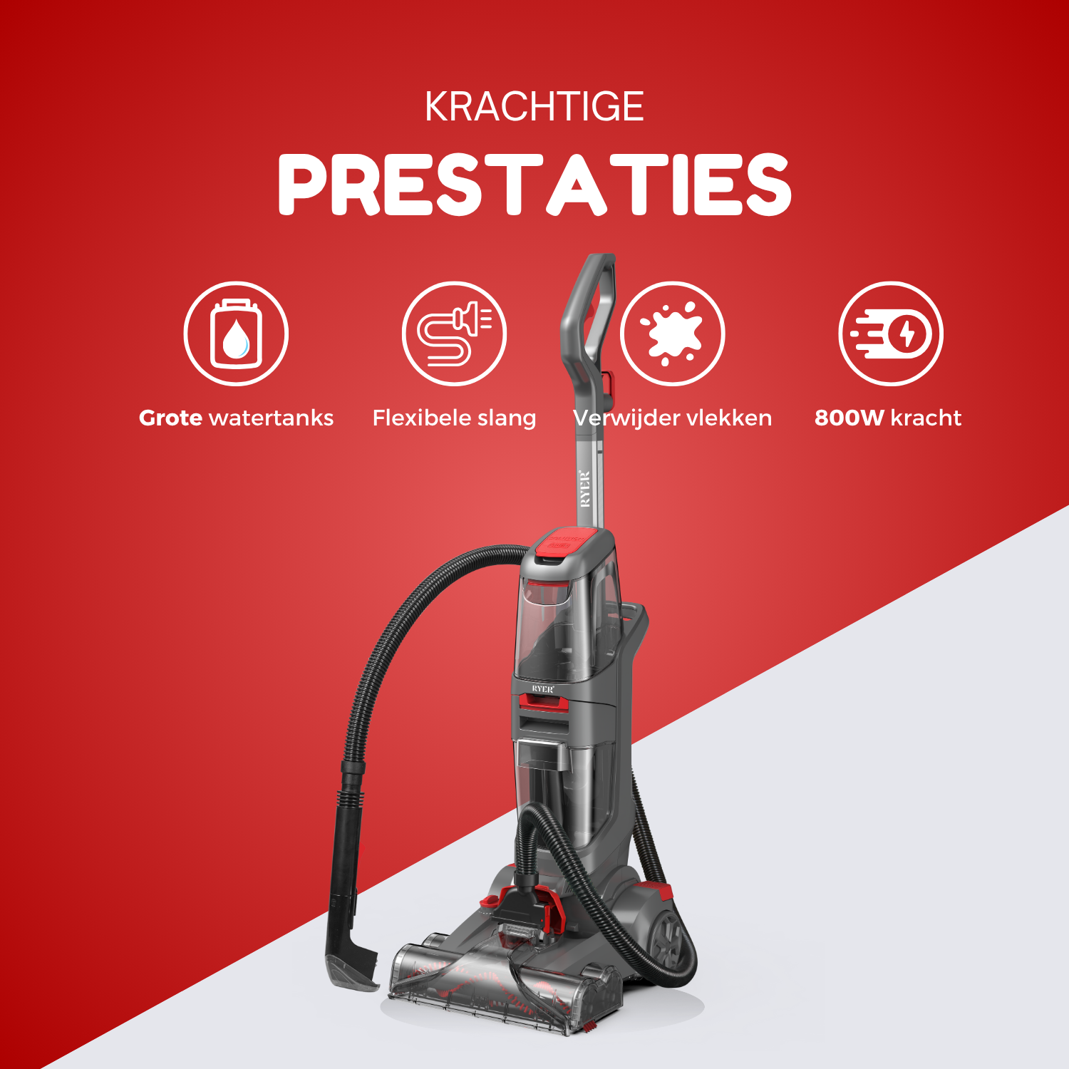 RYER Tapijtreiniger Revive PRO