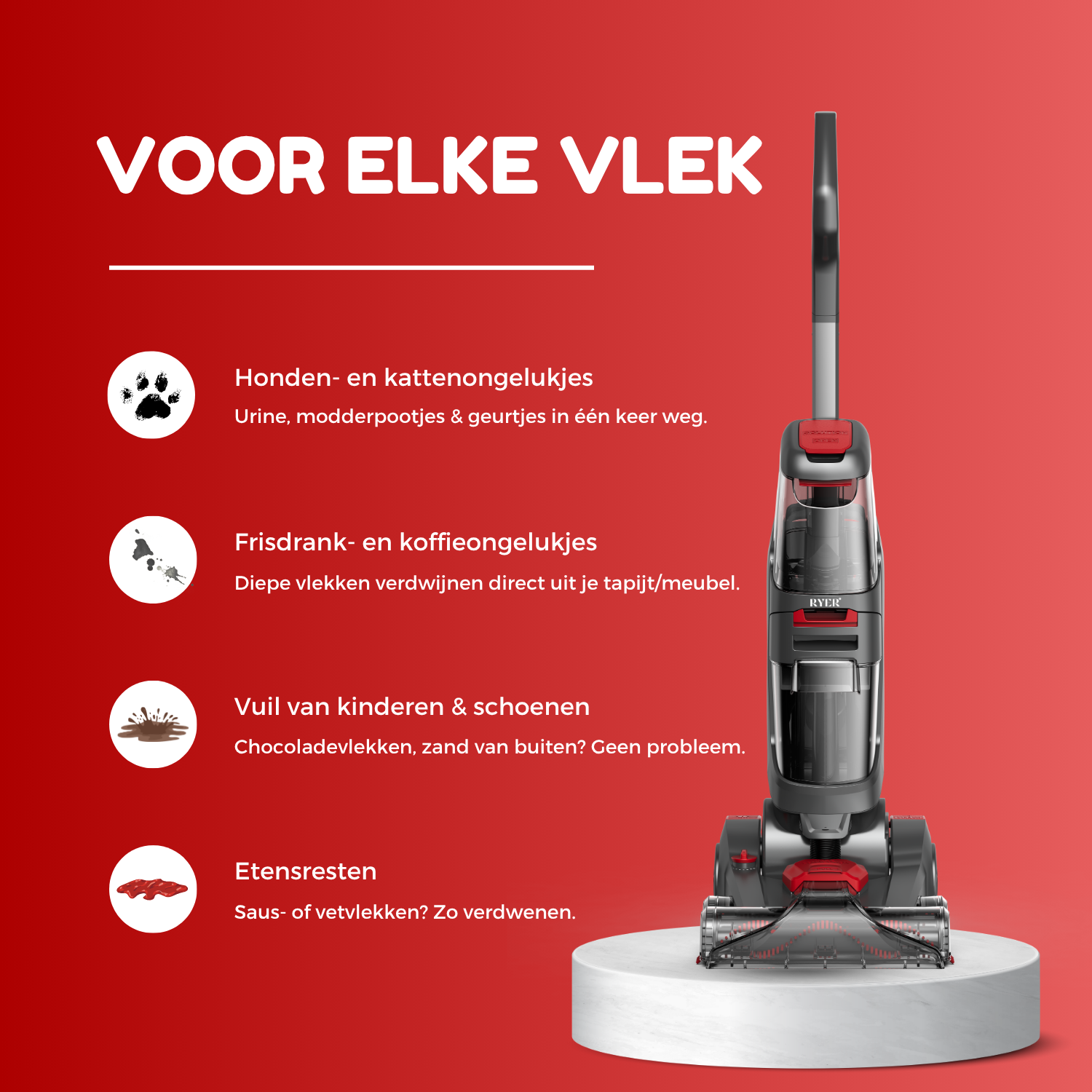 RYER Tapijtreiniger Revive PRO